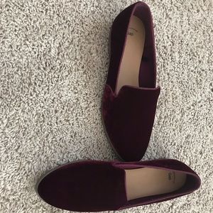 Burgundy loafers
